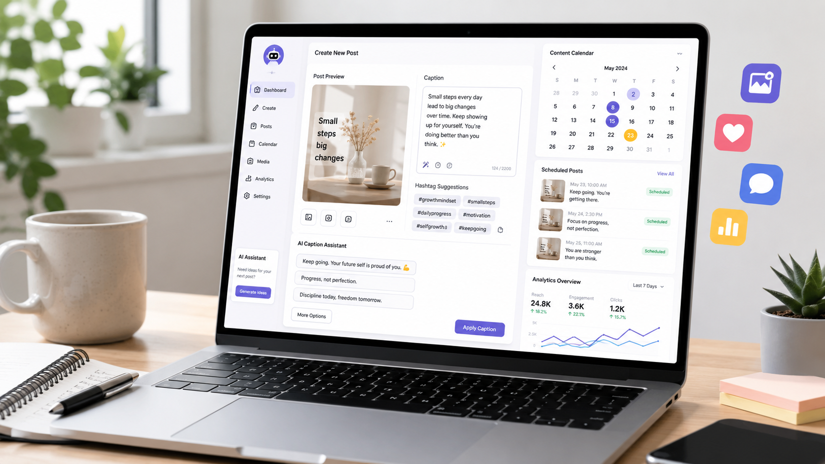 AI tools for creating social media content faster